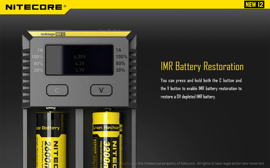 Relags - Caricatore Unisex Nitecore I 2, Nero, Taglia Unica, EU